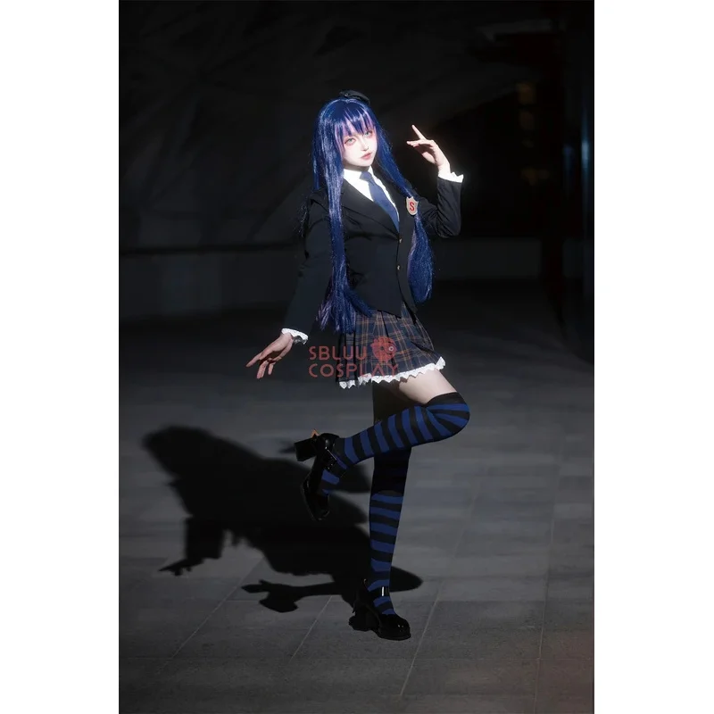 SBluuCosplay Stocking Anarchy/Panty Anarchy Cosplay Costume Panty & Stocking with Garterbelt School Uniform JK Skirt Suit