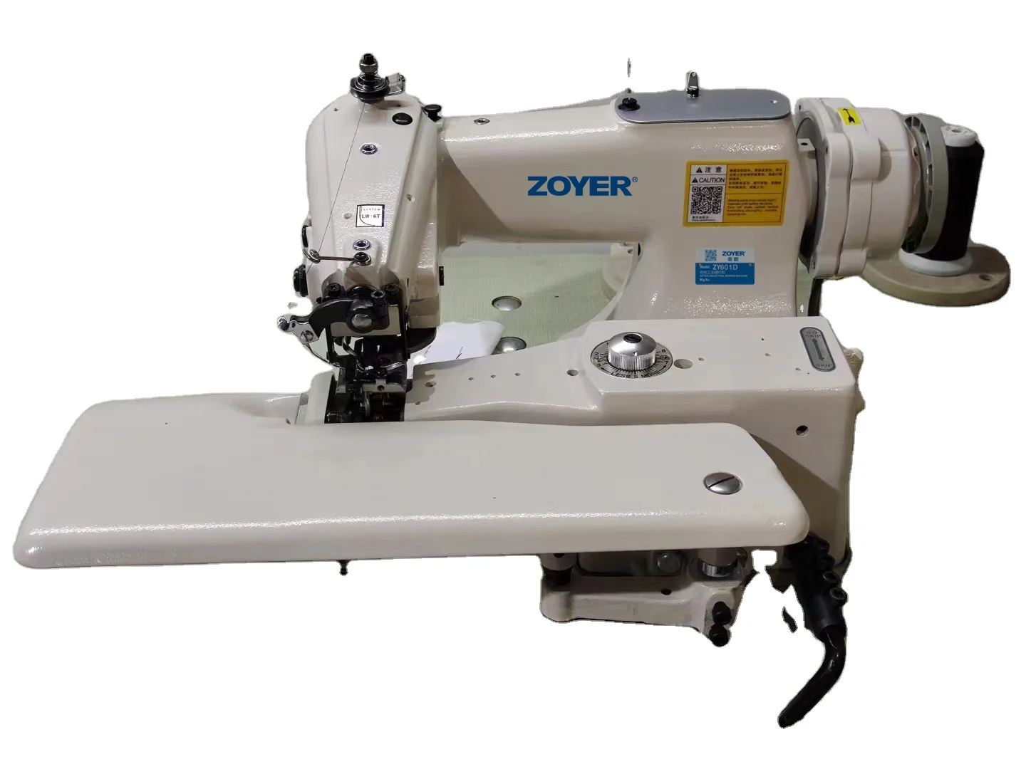 ZY-601 Programmable Flat-Bed Industrial Blind Sewing Machine (Edge Sewing Machine) Chain Stitch Single Plastic Iron Construction