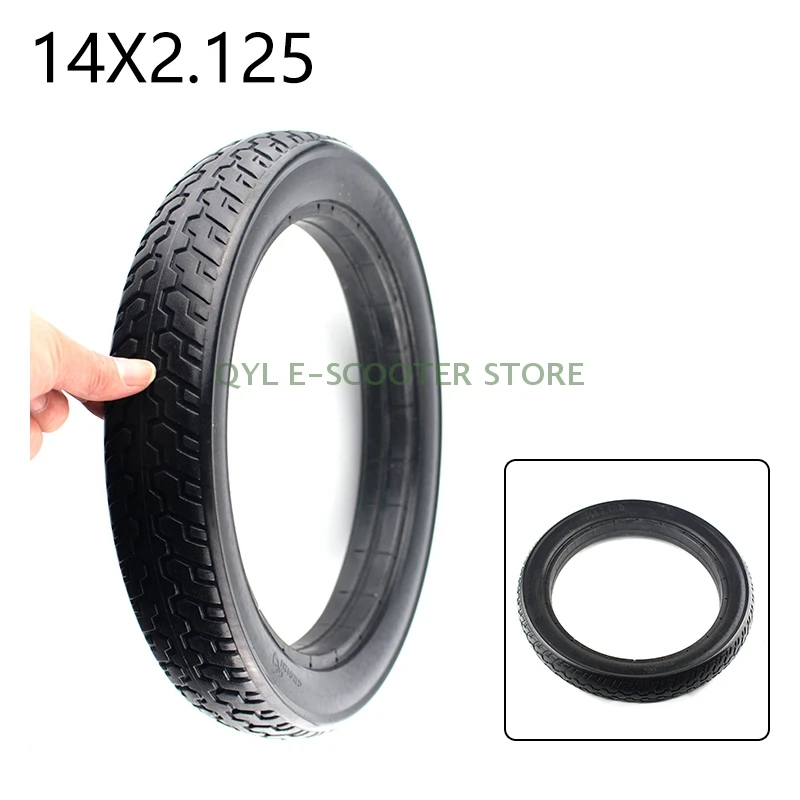 High Quality 14x2.125 Vacuum Tire 14*2.125 Tubeless Tyre for Electric Vehicle Accessories