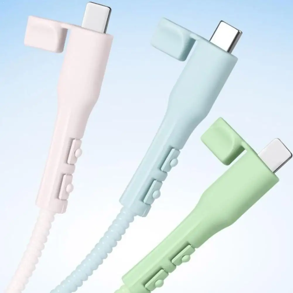 10 peças protetor de cabo de carregamento de silicone macio universal anti-vazamento anti-quebra capa de cabeça de cabo de telefone acessórios eletrônicos