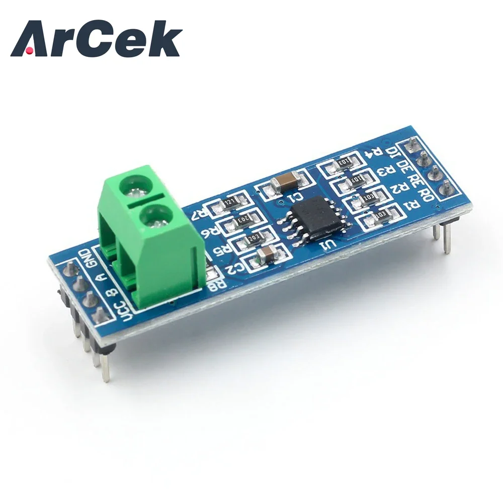 5pcs MAX485 Module  RS-485 TTL to RS485 MAX485CSA Converter Module Integrated Circuits for Arduino Microcontroller MCU