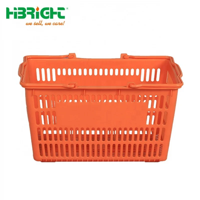 custom.Color Customized Plastic Shopping Basket Supermarket