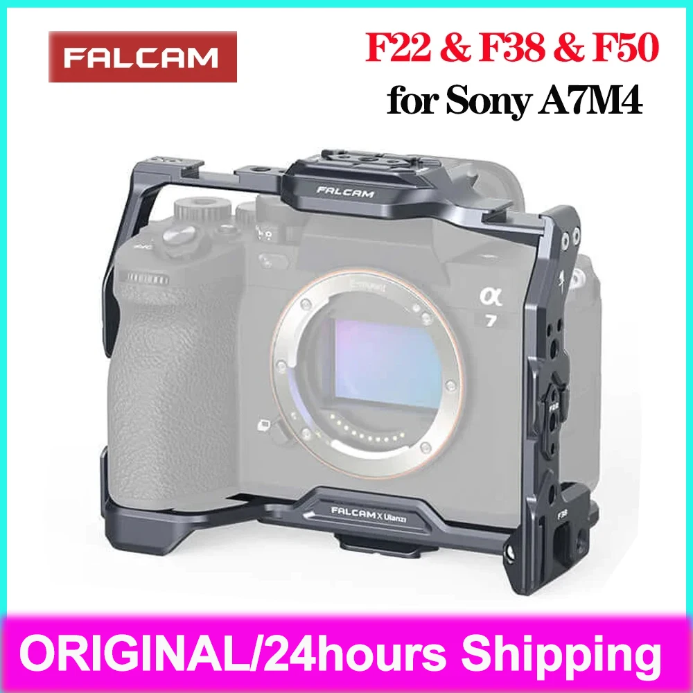 Falcam F22 F38 F50 Quick Release Camera Cage V2 For Sony A7M4 2824A Camera Cage Base Aluminum Quick Release Mount with Cold Shoe