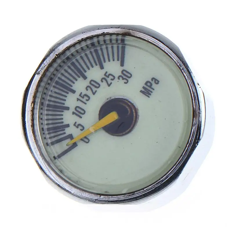 New Air Mini Luminous Micro Pressure Gauge Manometre Manometer M8 5/10/20/30/35/40Mpa High Pressure Hand Pump Valve Tool