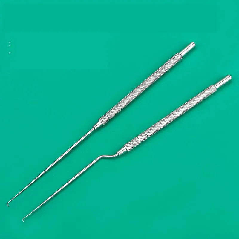 Stainless Steel Ear Use Hook Cerumen Hook/earpick Straight/Gun Type Hospital ENT Instrument Tool