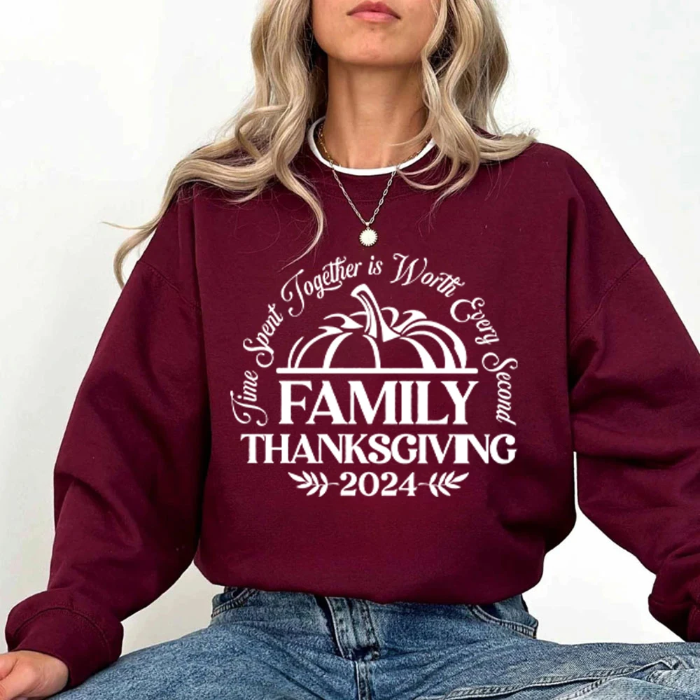 Family Thanksgiving 2024 Womens Clothes Thanksgiving Matching Family Hoodies Cricut Women Hoodies Fall Sweatshirt Pumpkin Hoodie