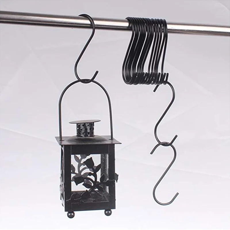 3-Pack Zwarte Ronde Zware S Vormige Haken Keuken S Type Haken