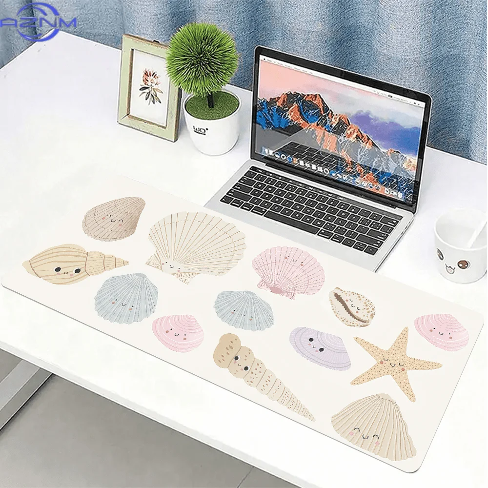 Soft smooth mouse pad with anti-slip rubber bottom. Waterproof surface is easy to wipe clean. Neat stitched edges prevent frayin