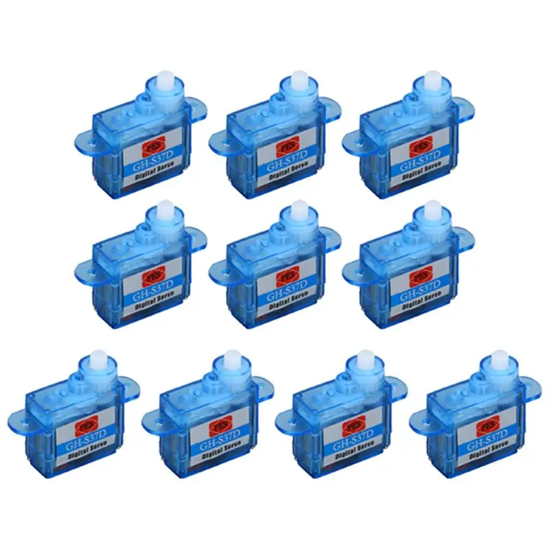 A10I 10Pcs GH-S37D 3.7G Digital Servo Miniature Servo for RC Plane Trex 250 Helicopter Boat Car