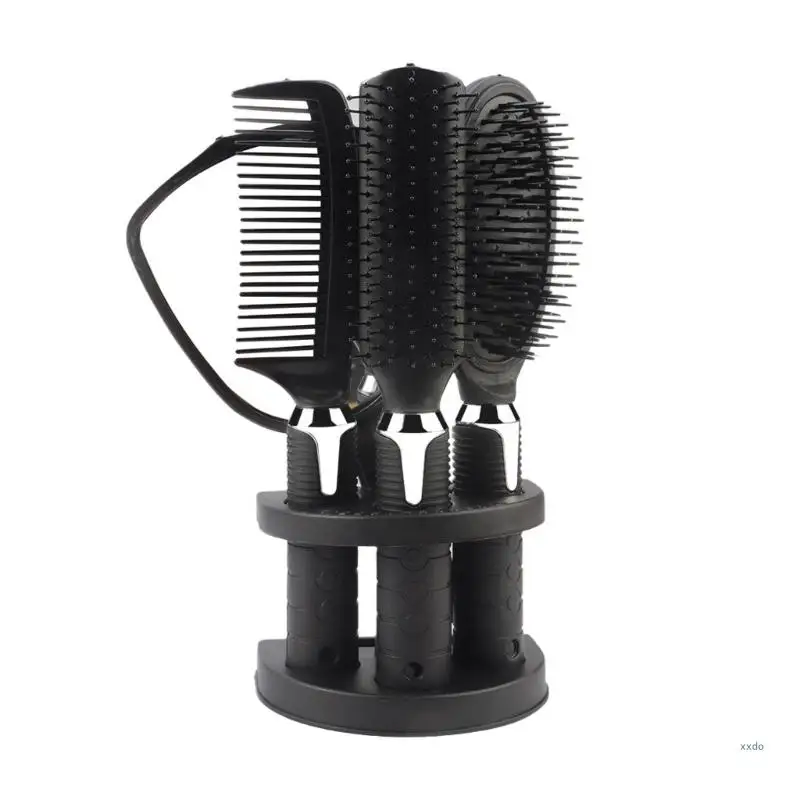 4 Pieces Hair Comb Set Hair Styling Comb Hair Brush Set Curling Brush Detangling Hair Brush Massage Brush for Men Women