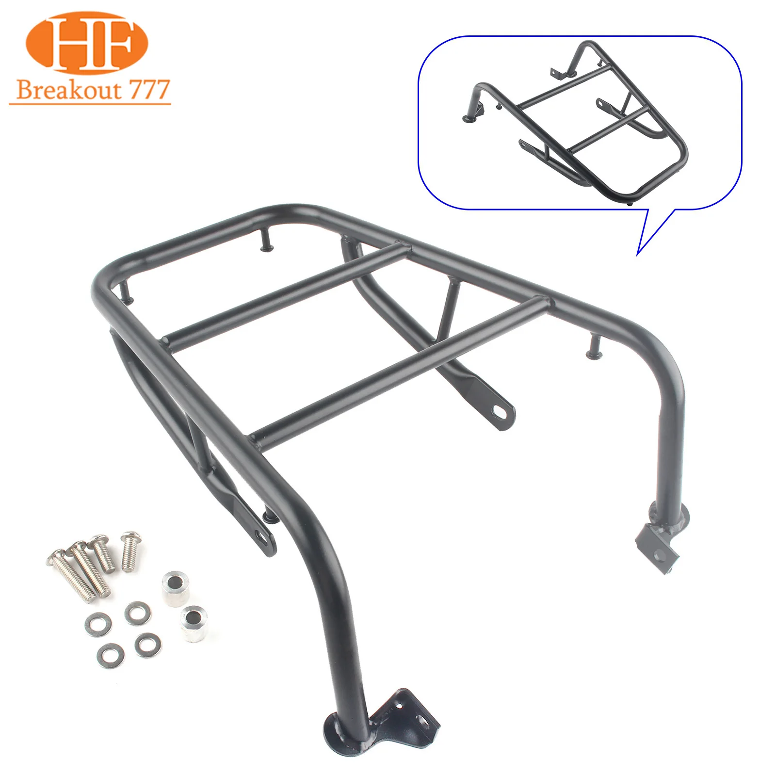 

Motorcycle Rear Luggage Rack Carrier Mount Backrest Cargo Holder For YAMAHA XT250 SEROW Cerro 250