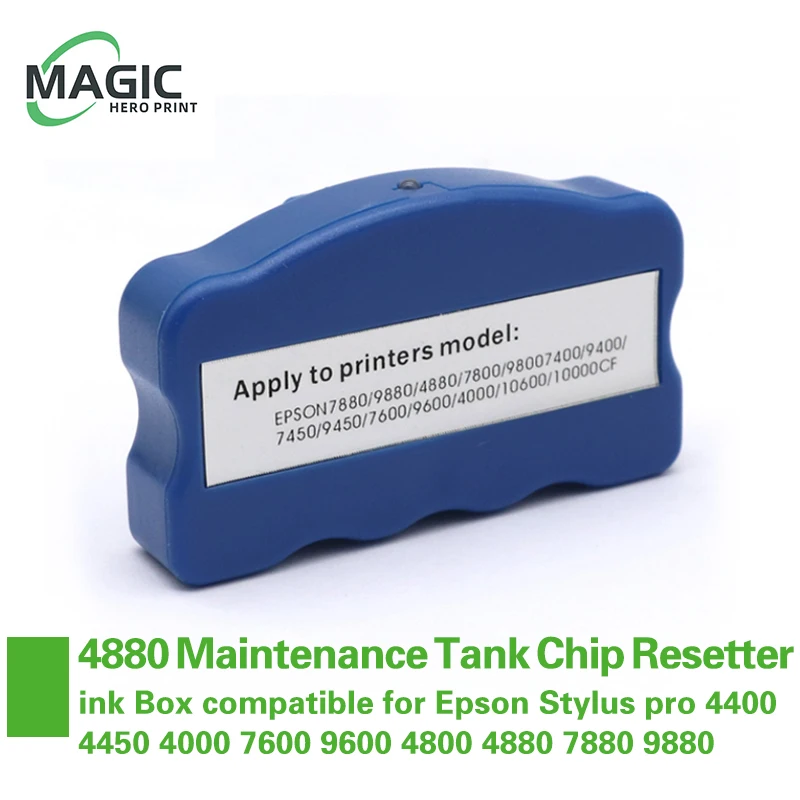 New Maintenance Tank Chip Resetter Waste ink Box compatible for Epson Stylus pro 4400 4450 4000 7600 9600 4800 4880 7880 9880