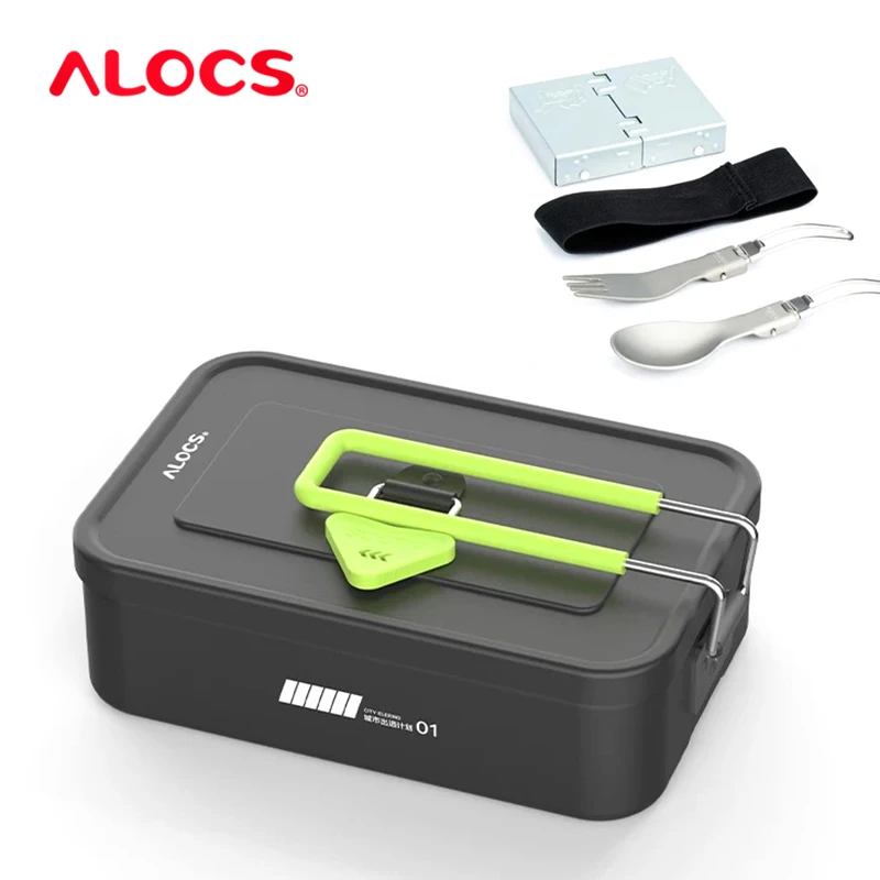 

ALOCS TW-139CS 0.9L Outdoor Lunch Box Bento Dinner Food Snack Storage Container Heatable Portable For Camping Hiking Backpacking