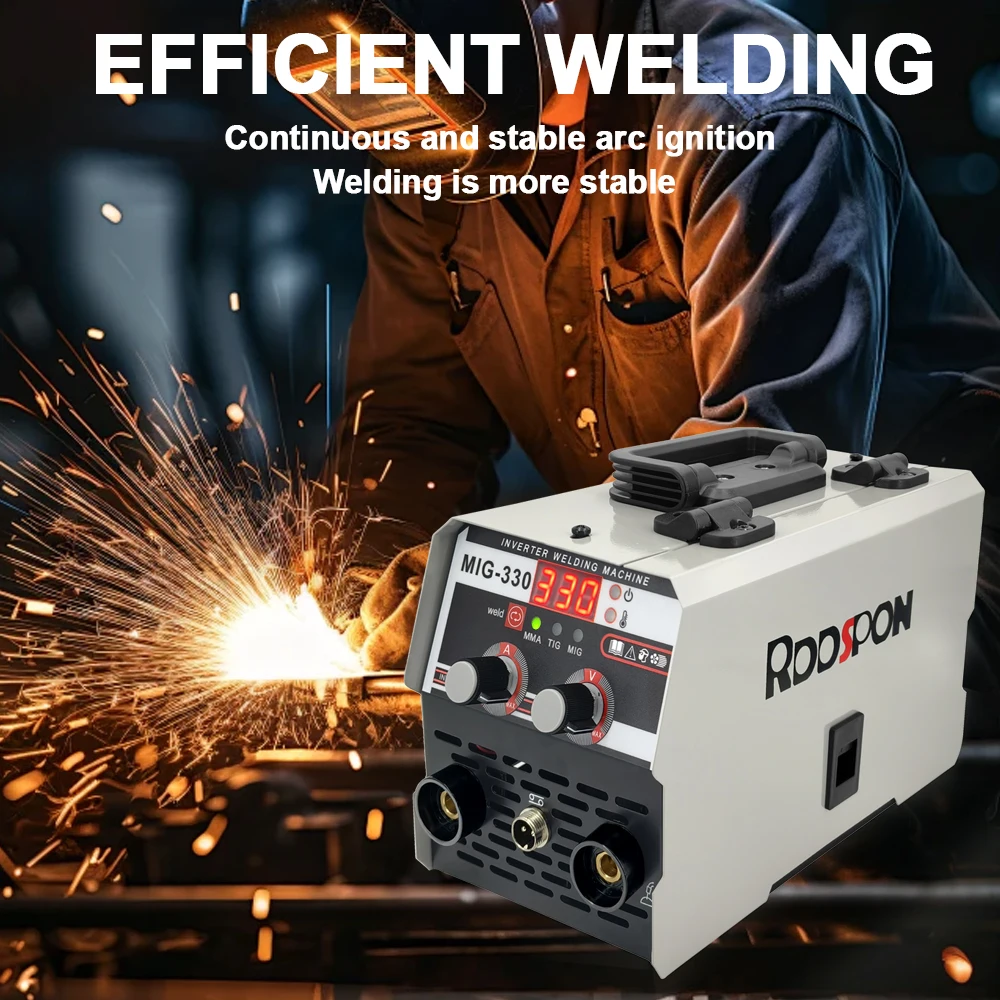 RDDSPON 3 in 1 Semi-Automatic Welding Machine MIG/LIFT TIG/MMA Inverter Welder Synergy Power Tools 220V Electric Welding Machine