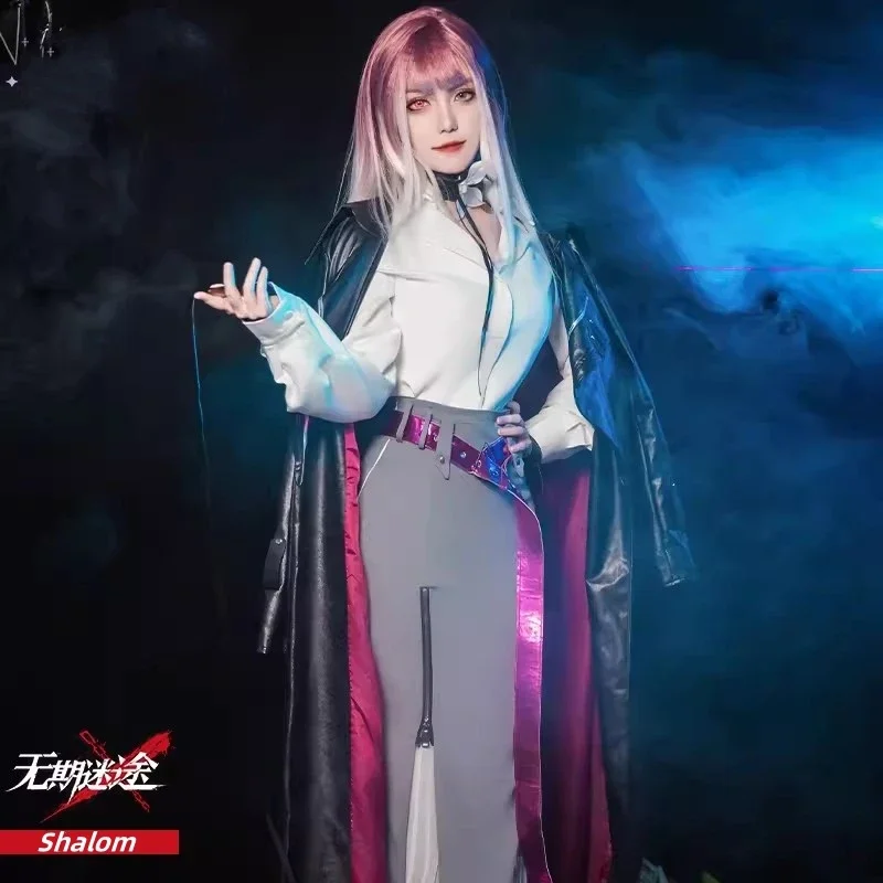 Anime Path To Nowhere Shalom Cosplay Costume Wig Shirt Skirt Jacket Full Set Uniform Halloween Party Role Play Clothing