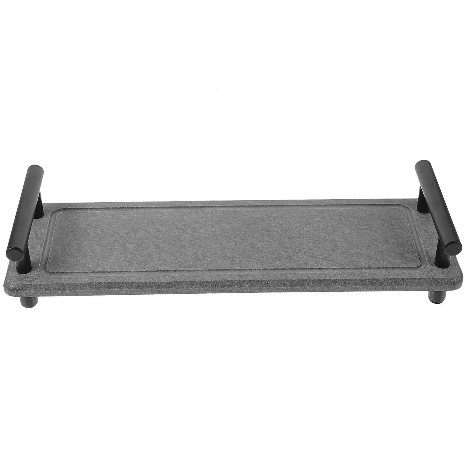 

Diatom Mud Quick drying Drain Pad Gray Black H Kitchen Bathroom ganizer Countertop Absorbent Storage Rack Space