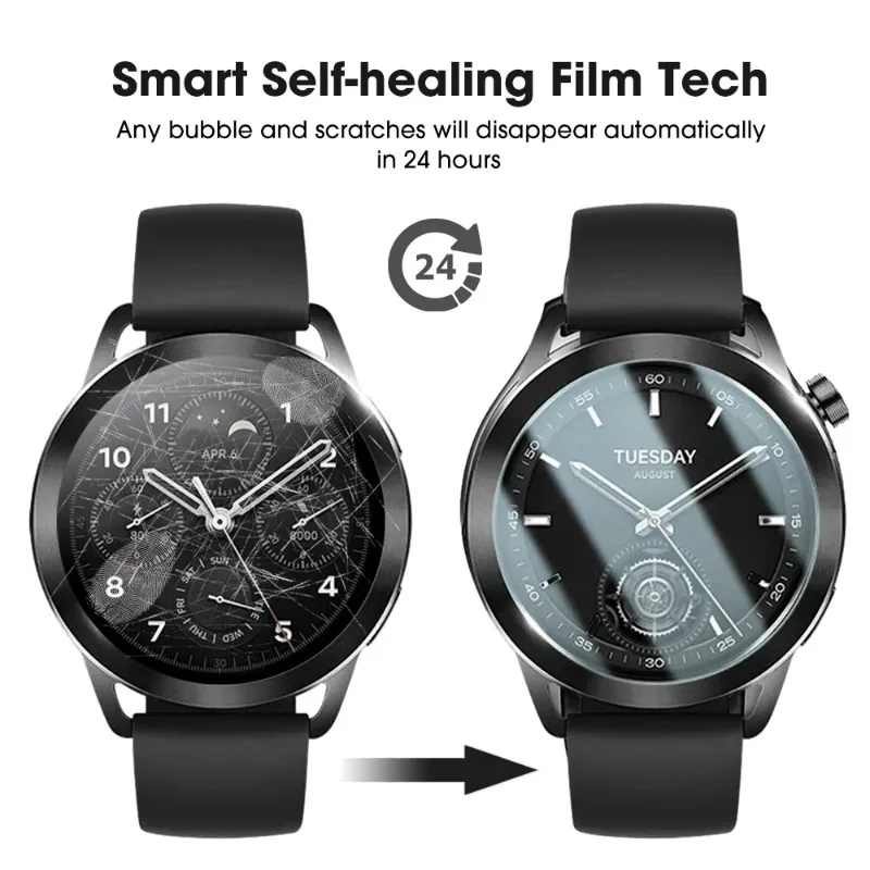 5-1PCS Screen Protector Film for Xiaomi Watch S3 HD Clear Anti-scratch 9H Hardness Tempered Glass Film Cover for Xiaomi Watch S3