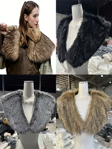 1 Uds capa vikinga chal disfraz de guerrero Medieval poción cálido invierno capa de Halloween