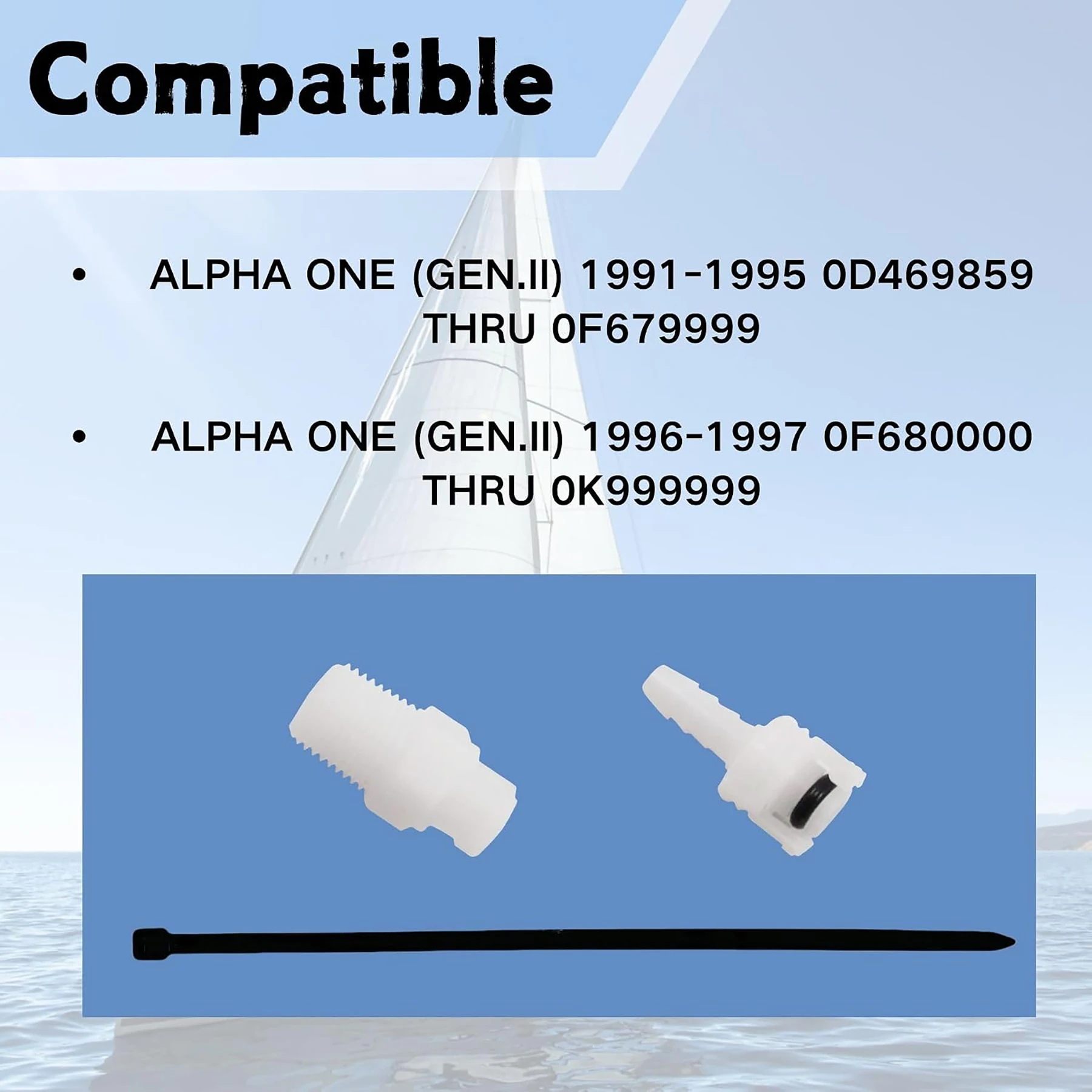 815956A1 Speedometer Coupling Connector Repair Kit Fits Mercury Mercruiser Alpha One Gen 2 Stern Drive Engines 22-815956A1
