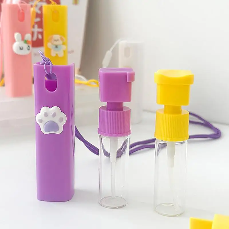 Mini Perfume Travel Bottle Cartoon Bottle Perfume Mini Atomizer Portable Perfume Scent Pump Case Refillable Travel Size