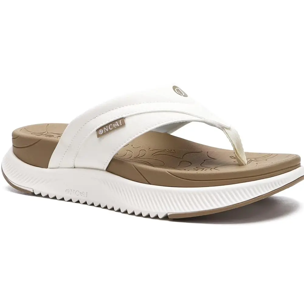 Women's Orthotic Cushion Flip Flops Recovery Walking Sandals for Women with Arch Support Summer Comfortable Slip On Flip Flo