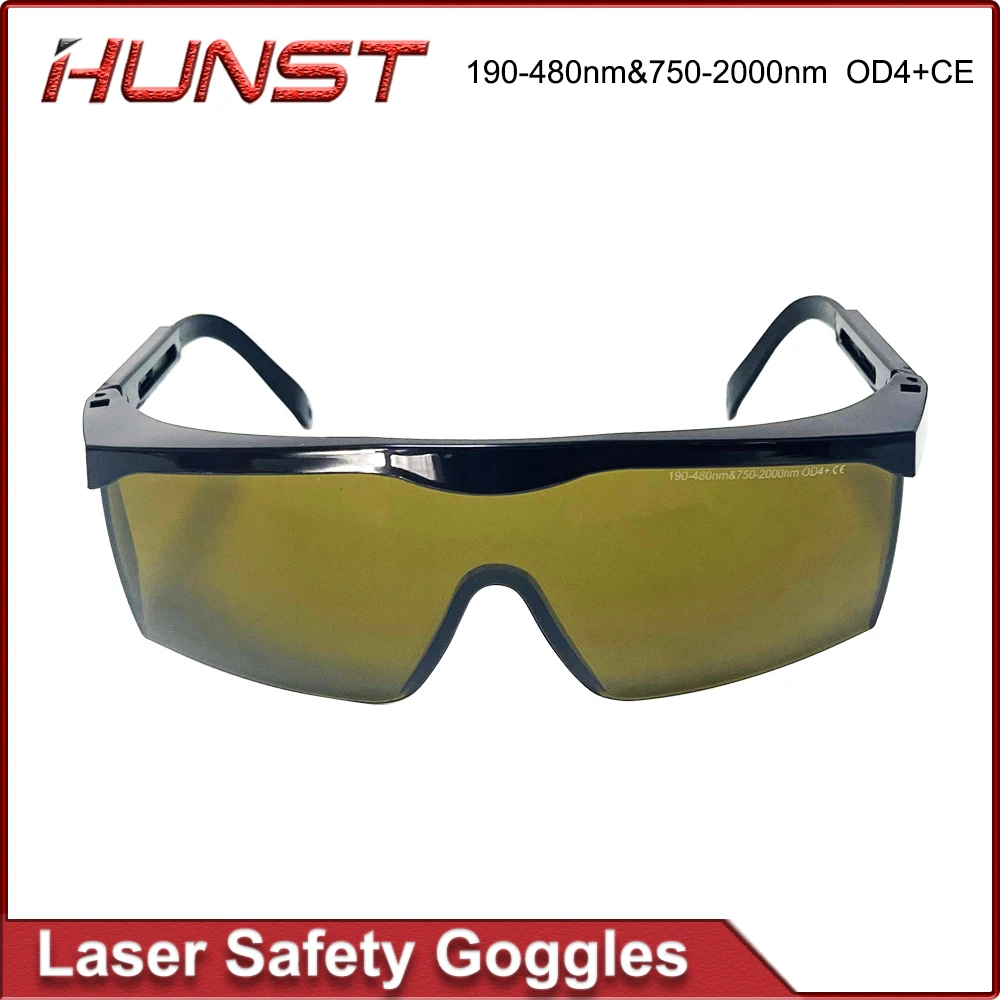 HUNST Cosmetic Hair Removal Laser UV Laser Safety Glasses 190-480 nm and 750-2000 nm OD4 + CE Protective Shield