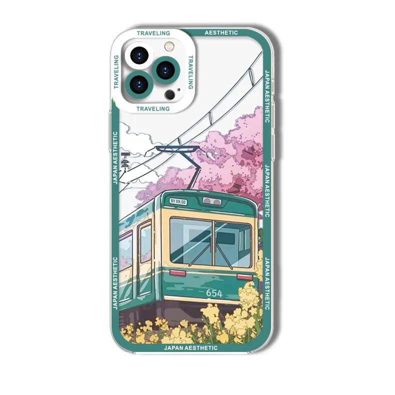 Case For Redmi Note 13 Pro 4G 5G Japanese Anime Scenery Lens Protection Soft TPU Cover For Redmi Note13 Plus 13Pro 13C Coque