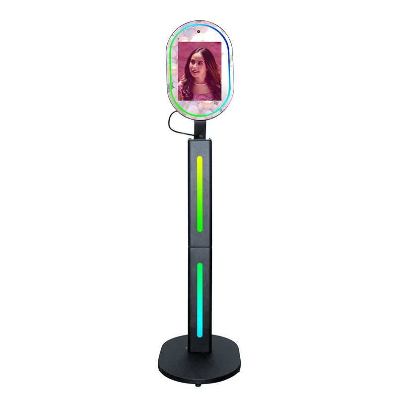 Portable 13.3 Inci Cermin Ajaib Photo Booth Layar Sentuh Mesin Photobooth Layar Lcd Dslr