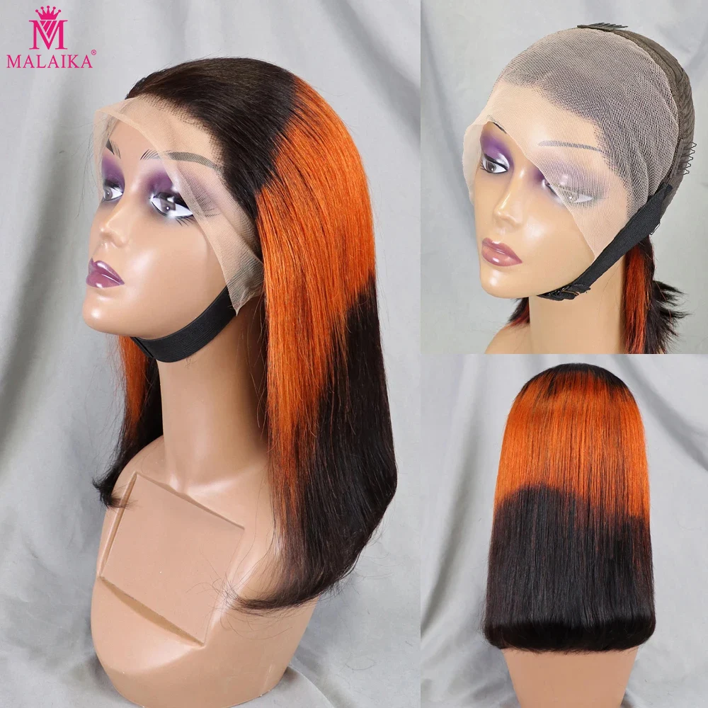 

200% Straight 350 99J Short BoB Wig 13x4 Lace Front Human Hair Wig Glueless Brazilian Human Hair Wig Ready to Wear