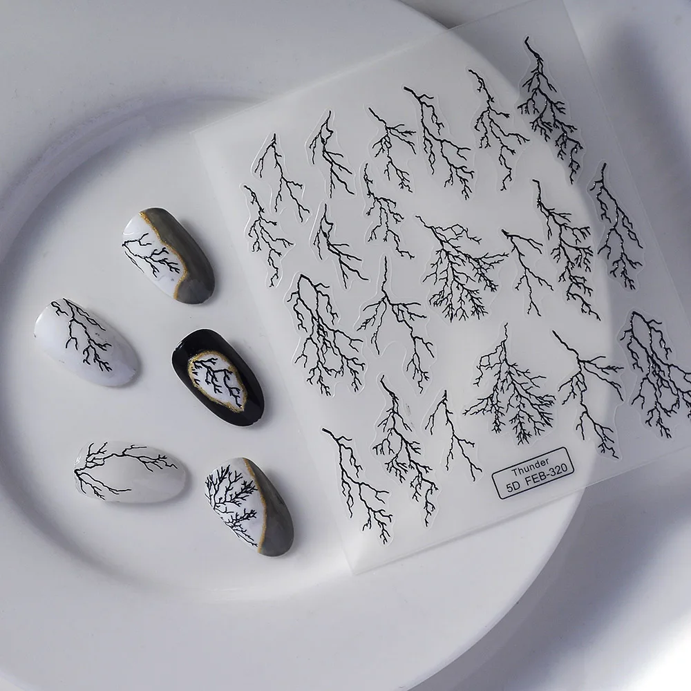 1PCS 5D Student Party Ginkgo Leaf Nail Stickers Versatile Nail Accessories High-End Hot Stamping And Brightly Colored Stickers