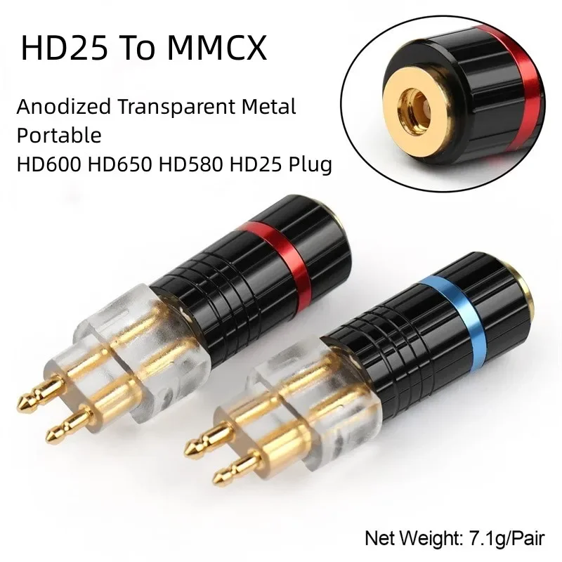 Audio Adapter HD700 1840 1440 R70X HD25 HD600 HD650 HD800 To MMCX Connector Female Jack Earphone Converter Consumer Electronics