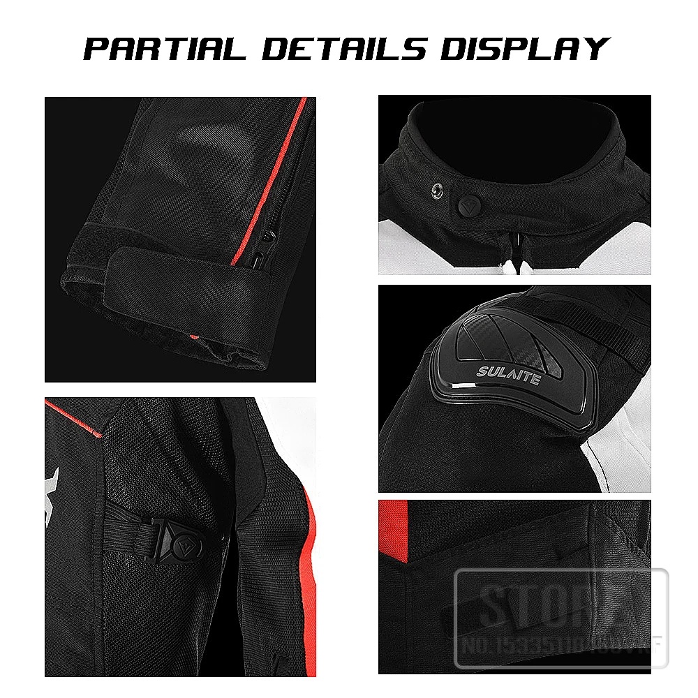 SULAITE Motorcycle Jacket-Dual Sport Motorcycle Jacket Men