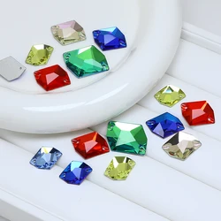 50pcs ALL SIZE  Flatback Sew on Rhinestone K5 Glass AB Crystal Cosmic Sewing Diamond for Wedding Dress Clothing DIY Craft