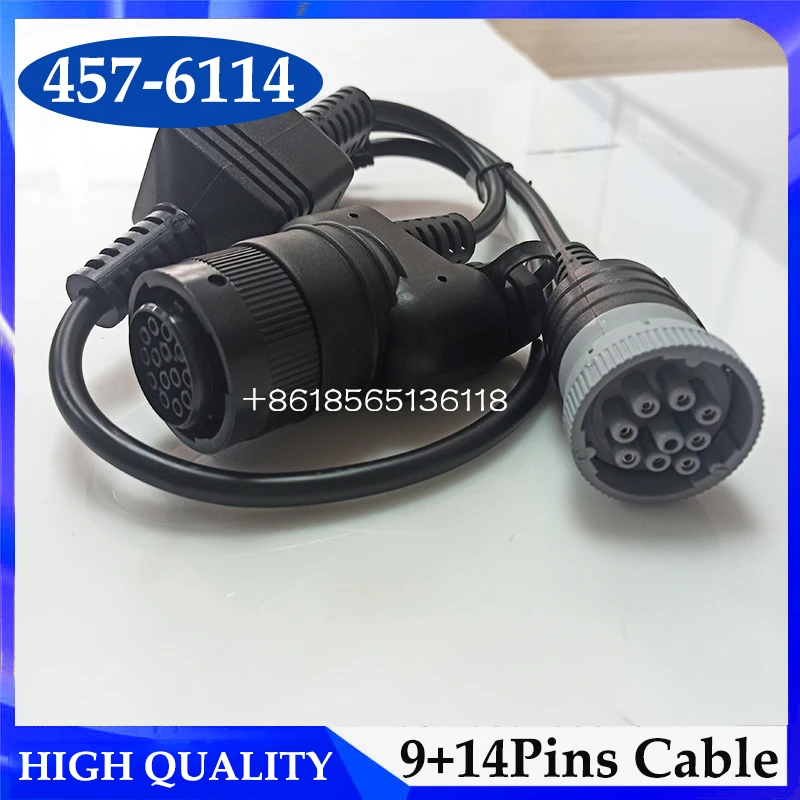 9 Pin+14Pin Ethernet Connection Cables 457-6114 4576114 For ET4 Communication Adapter 478-0235 Diagnostic Tool Cable