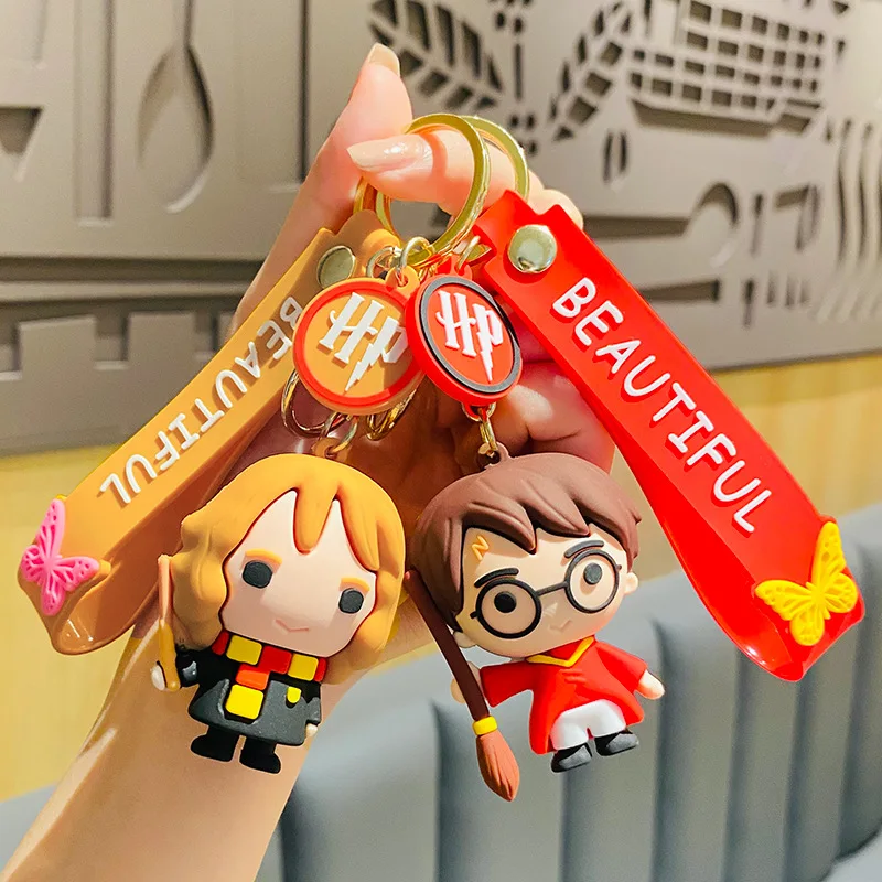 

Creative New Harry Potter Keychain Anime Trendy Cartoon Car Keychain Bag Charm Bag Accessory Couple's Small Gift