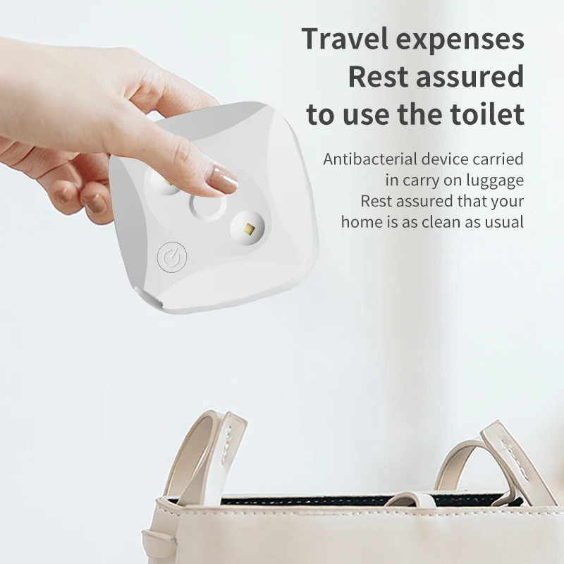 

Умный унитаз для дома с автоматической дезинфекцией, LED-лампой с ультрафиолетовым светом, дезодоратором и зарядкой через USB