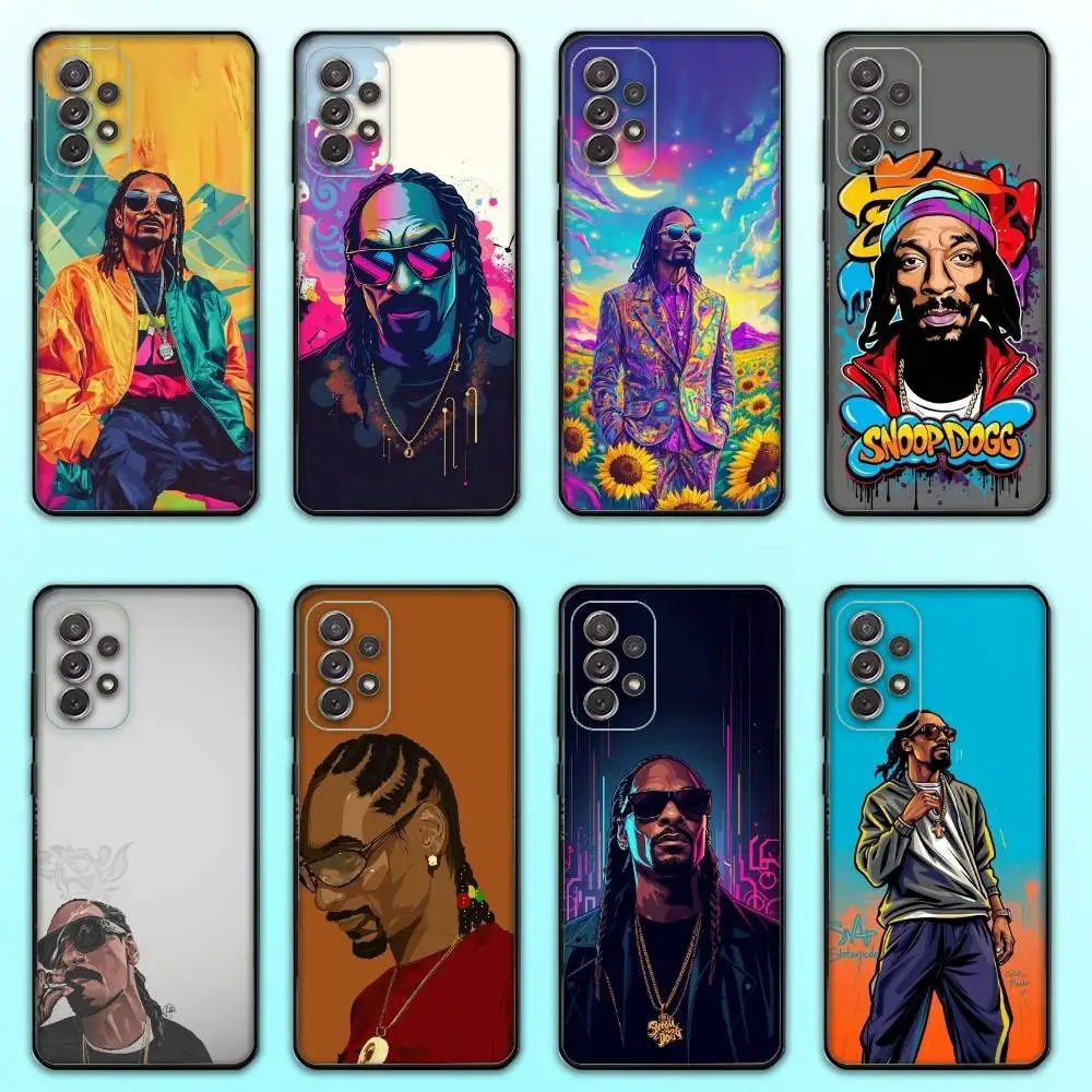 

Rapper S-Snoop Dogg Phone Case For Samsung S25,S24,S21,S22,S23,S30,Ultra,S20,Plus,Fe,Lite,Note,10,9,5G Black Cover
