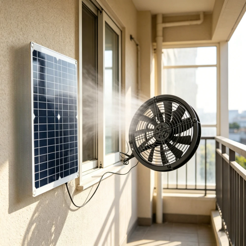 15W 25W Solar Exhaust Fan Powered Ventilation Kit for Greenh
