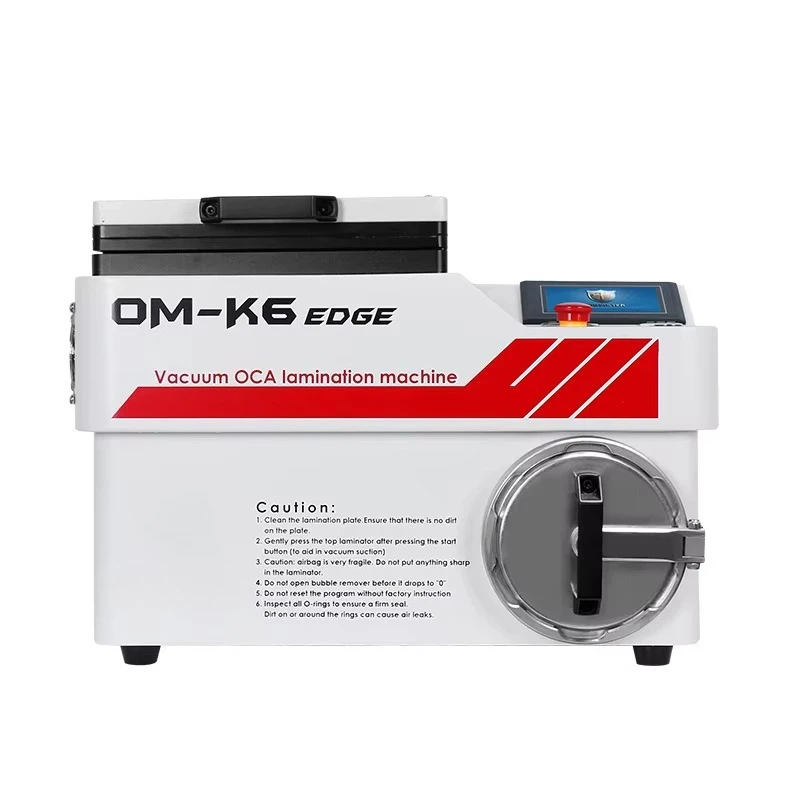 

OM-K6 Edge All-in-One OCA Lamination Machine | Vacuum Bubble Remover Curved/Flat Screen Mobile Phone Repair Fully Automatic