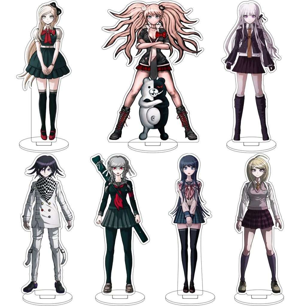 Figura Acrílica de 16CM del Anime Danganronpa, Kirigiri Kyouko, Sonia Nevermind, Kokichi Oma, Junko Enoshima, con Base, Adornos, Regalos