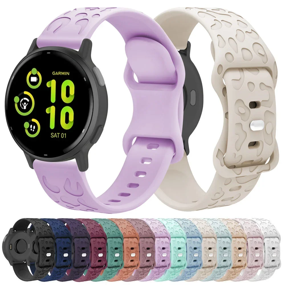 18mm 20mm 22mm Leopard Bracelet for Garmin Venu 3S Band Venu 2S Correa Active 5 Bands Garmin Forerunner 265 Band 265S 255S 255 image 2