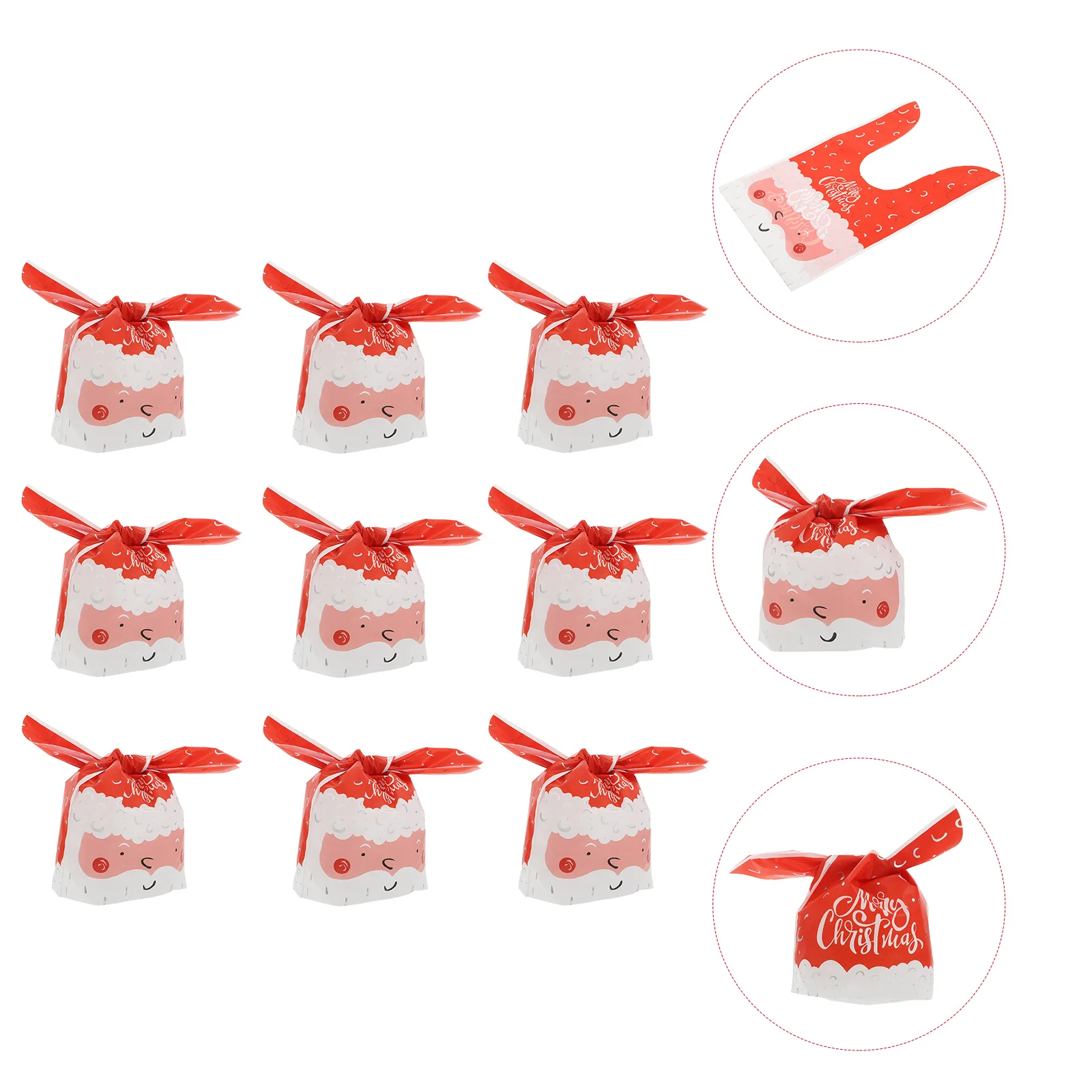 50 Pcs Rabbit Ear Packaging Bag Gift Decor Candy Bags Biscuit Present Wrapping Cookie