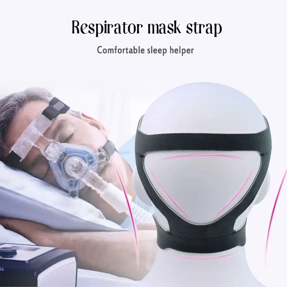 Hochwertiges CPAP-Komfort-Stirnband, langlebige Kopfbedeckung aus elastischem Material für CPAP-Masken, universell für alle Nasen- und Vollgesichtsmasken