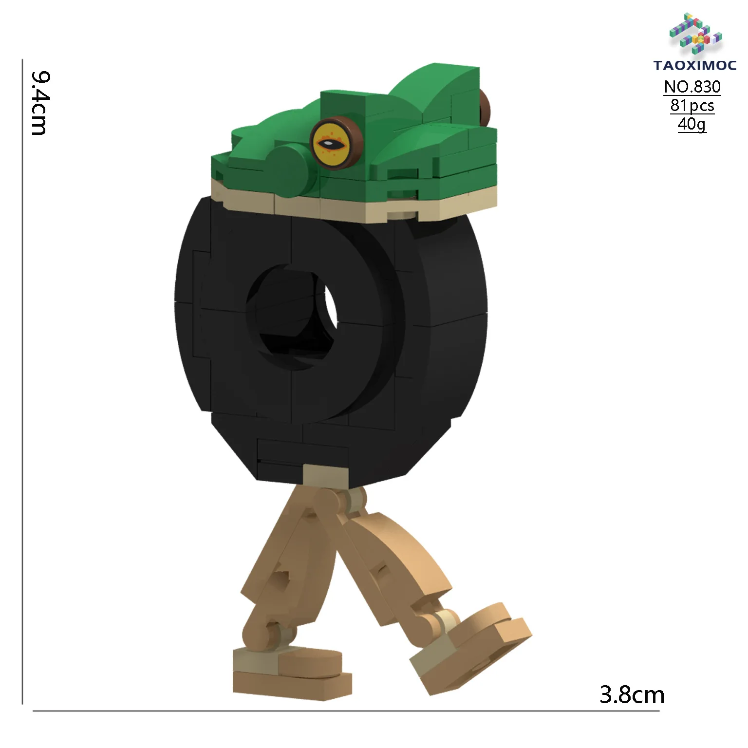 

Boneca Ambalam AI The Book of Mountains and Seas Abstract Building Blocks Tire Frog Bricks Toys Compatible With LEGO