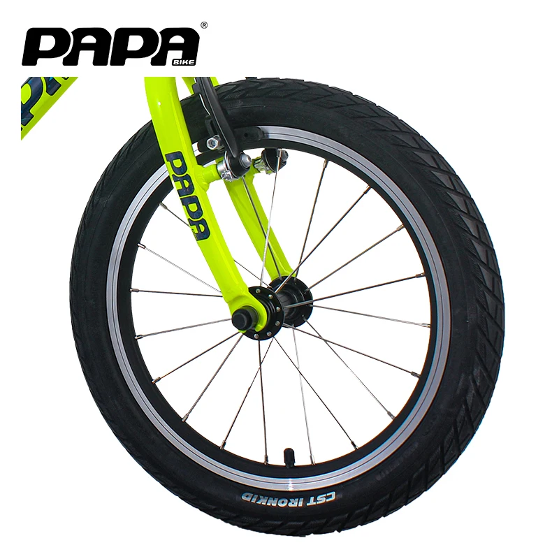 PAPABIKE ALPHA Single Speed Mountain Bike per bambini in lega di alluminio bicicletta per bambini nuovo Design 16 "corsa Ultra leggera