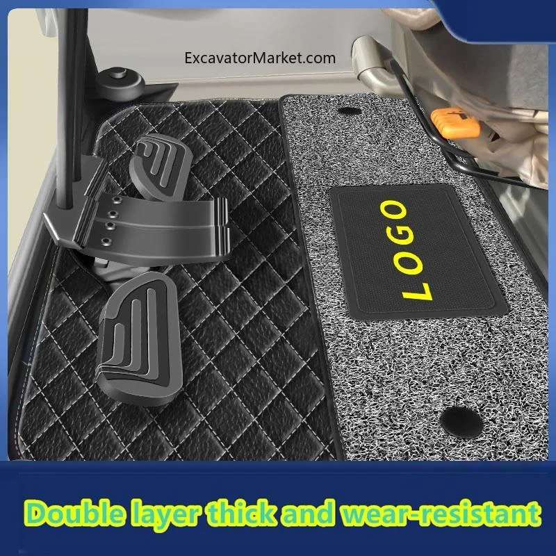 For Volvo foot pad EC55/75/140/210/300/350/380/750 new cab carpet double thickening wear-resistant non-slip Excavator Parts