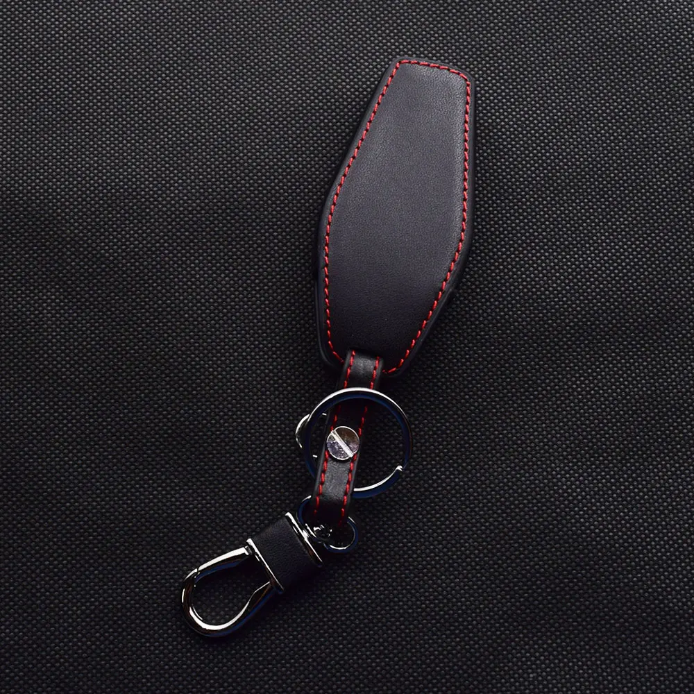 Leder-Autoschlüsselhülle für BYD Qin PLUS DM-i Yuan Song SON Han EV Seal Dolphin Tang DM Atto Smart Remote Fobs Shell Case – Detail 4