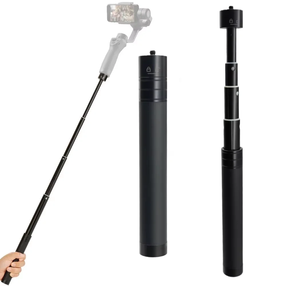 Compatível com Estabilizador Inteligente DJI Feiyu, Bastão de Extensão para Fotografia, Bastão de Selfie Portátil