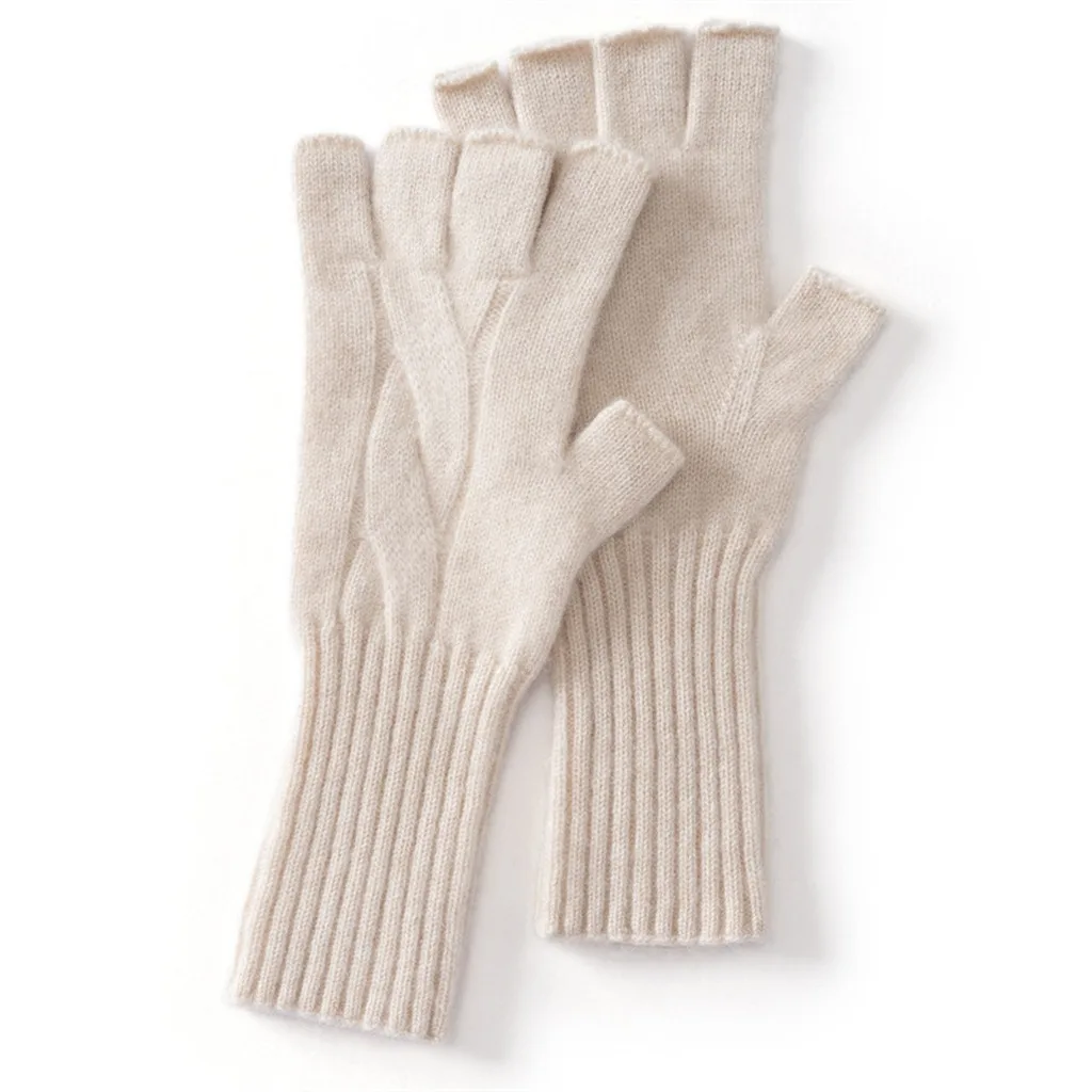 Unisex Gloves Fingerless Separate Finger Gloves Goat Cashmere Gloves Skin Friendly For Outdoor Leisure Office Typing Phone Use