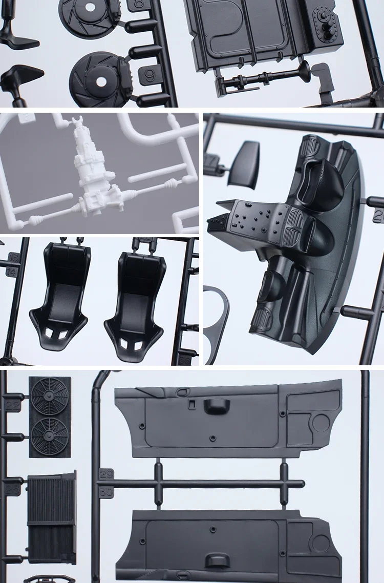 TAMIYA Plastic car scale model kit 24221 206 WRC rally car 1/24 assembly  collection